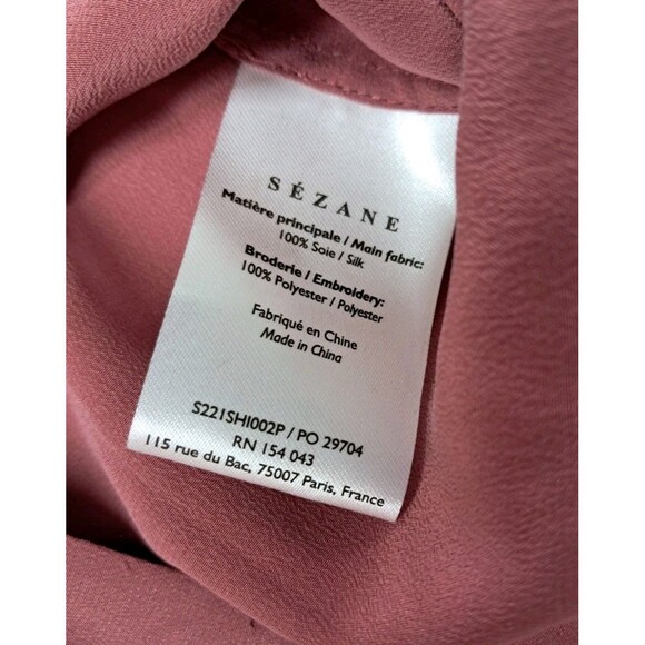 Sezane Pink Ruffle Blouse - Picture 13 of 16